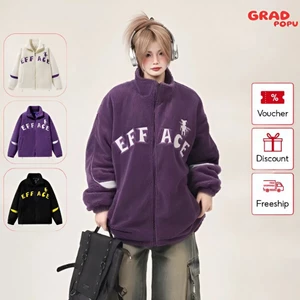 Áo khoác GRADPOPU phong cách Hàn Quốc – Áo khoác chần bông rộng rãi, áo cotton dày ấm cao cấp AK79