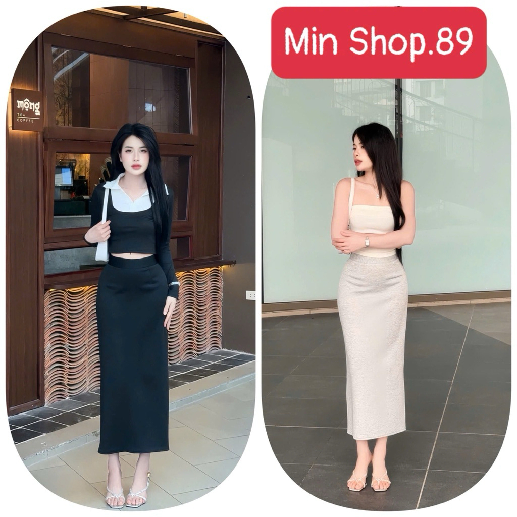 Chân váy A công sở vitexk phom A dài 85cm