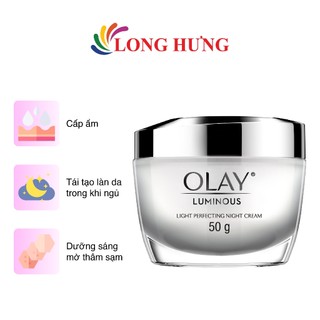 Kem dưỡng trắng da ban đêm Olay Luminous Light Perfecting Night Cream (50g)
