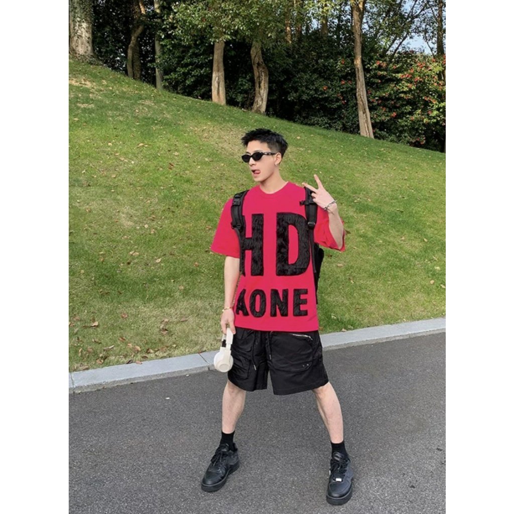 Áo thun Stee Cổ tròn Chữ lông HD AONE Localbrand ICVCVNI Unisex Cotton