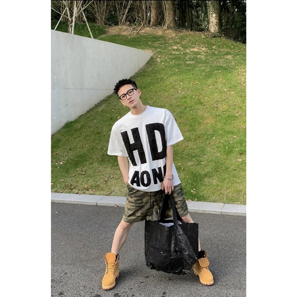 Áo thun Stee Cổ tròn Chữ lông HD AONE Localbrand ICVCVNI Unisex Cotton