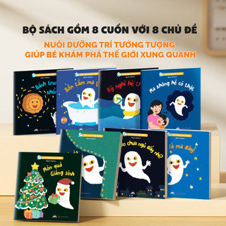 Sách - Combo 8 Cuốn Ehon Con Ma Tinh Nghịch- Phát Triển Tư Duy, Trí Tưởng Tượng Và Cảm Xúc Tích Cực  Cho Trẻ Từ 0-6 Tuổi
