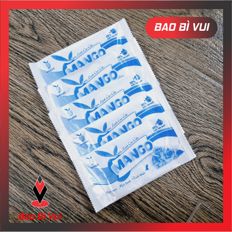 [200] Khăn lạnh tiện lơi, - có in theo yêu cầu - BAO BÌ VUI