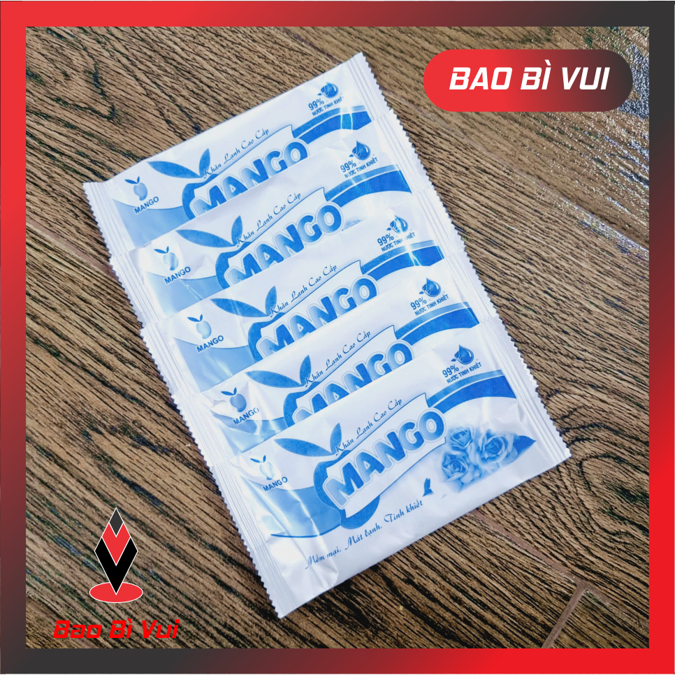 [200] Khăn lạnh tiện lơi, - có in theo yêu cầu - BAO BÌ VUI