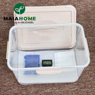[Giá Sỉ]Hộp Chống Ẩm Cho Máy Ảnh 10L, Đựng Thực Phẩm,Ẩm Kế, Hạt Hút Ẩm.