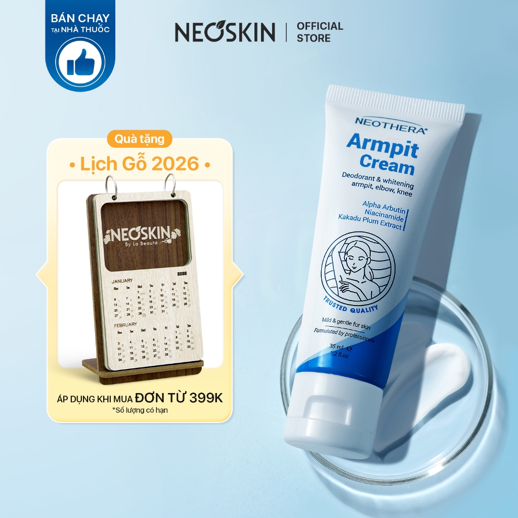 Kem Giảm Thâm ARMPIT CREAM Giúp Dưỡng Trắng Làn Da Sạm Ở Vùng Nách Mông Bikini Khuỷu Tay Đầu Gối 35gr (Tuýp)