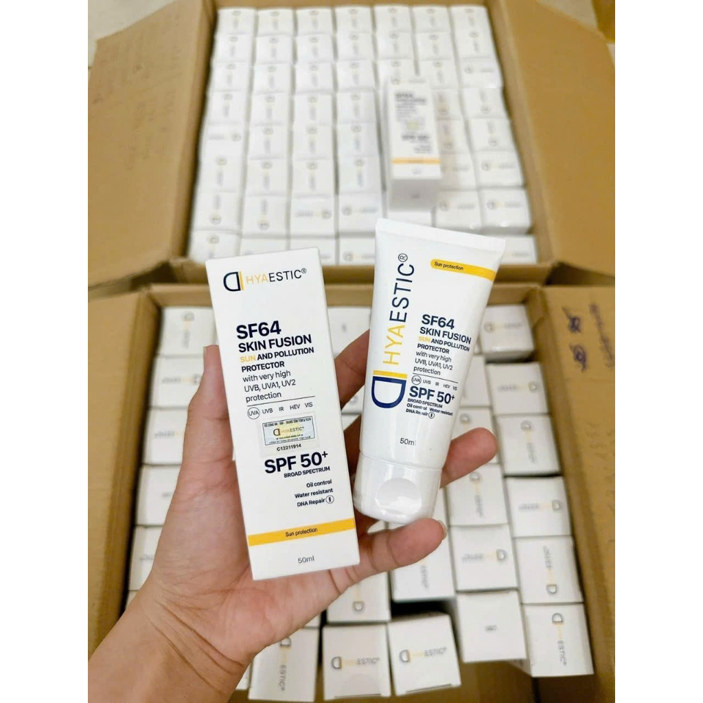 [HÀNG CÔNG TY] Hyaestic Skin Fusion SF64 Sun And Pollution Protector SPF50+ - Kem Chống Nắng 50ml