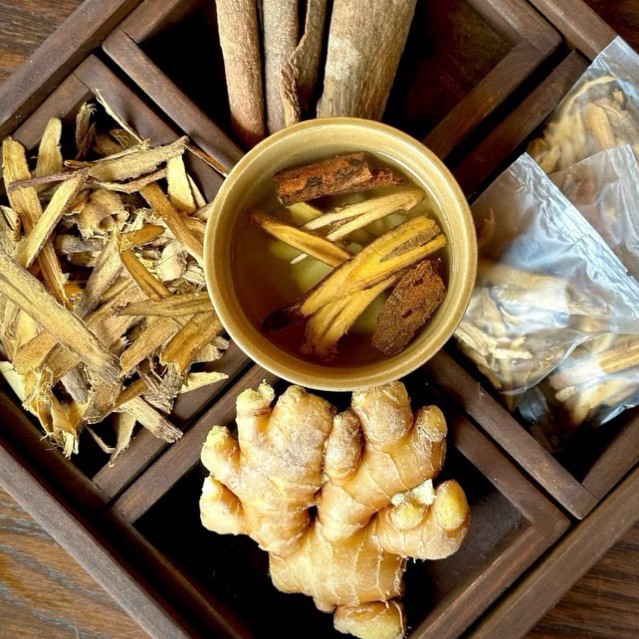 Trà Gừng Cam Thảo Quế HERBONE Thảo Mộc Giữ Ấm Cơ Thể, Giảm Ho, Hỗ Trợ Tiêu Hoá