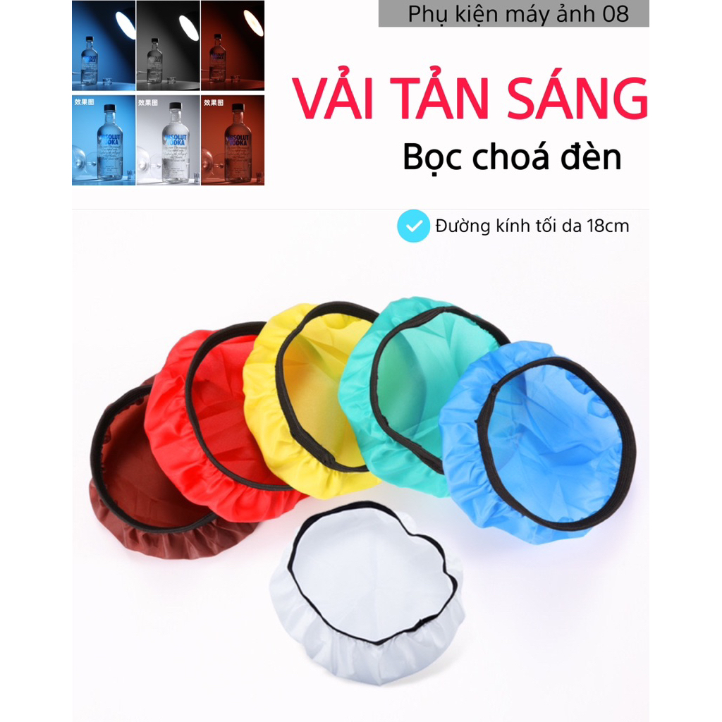 Vải Tản Sáng 8 Màu Dùng Cho Chóa Đèn Studio Tấm Vải Che Ánh Sáng Chụp ...
