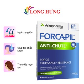 Viên uống Arkopharma Forcapil Anti-Chute hỗ trợ tóc, móng chắc khỏe (30 viên)