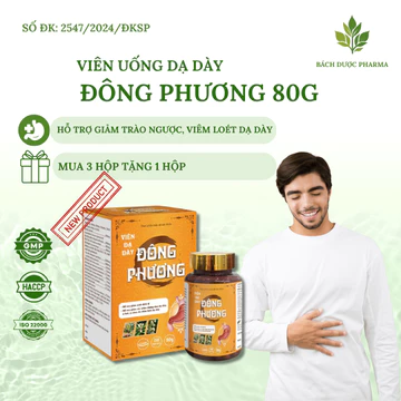 [MUA 3 TẶNG 1] Viên Uống Dạ Dày Đông Phương - Hỗ Trợ Giảm Trào Ngược Dạ Dày, Viêm Loét Dạ Dày, Bảo Vệ Niêm Mạc Dạ Dày