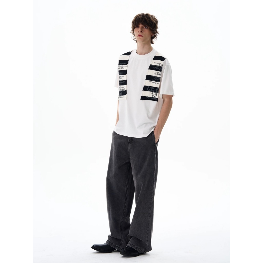 Áo thun Stee Cổ tròn HYDRID PATCH NEXT Localbrand ICVCVNI Unisex Cotton