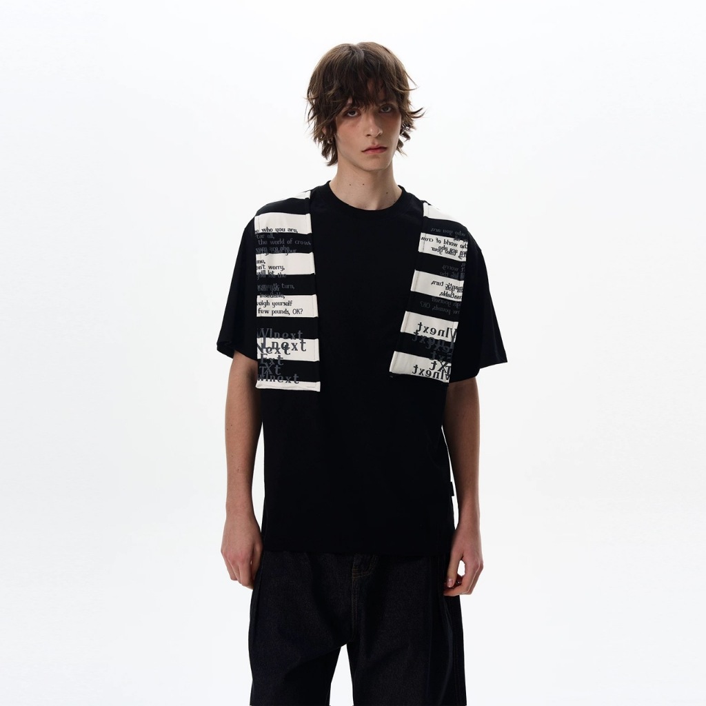 Áo thun Stee Cổ tròn HYDRID PATCH NEXT Localbrand ICVCVNI Unisex Cotton