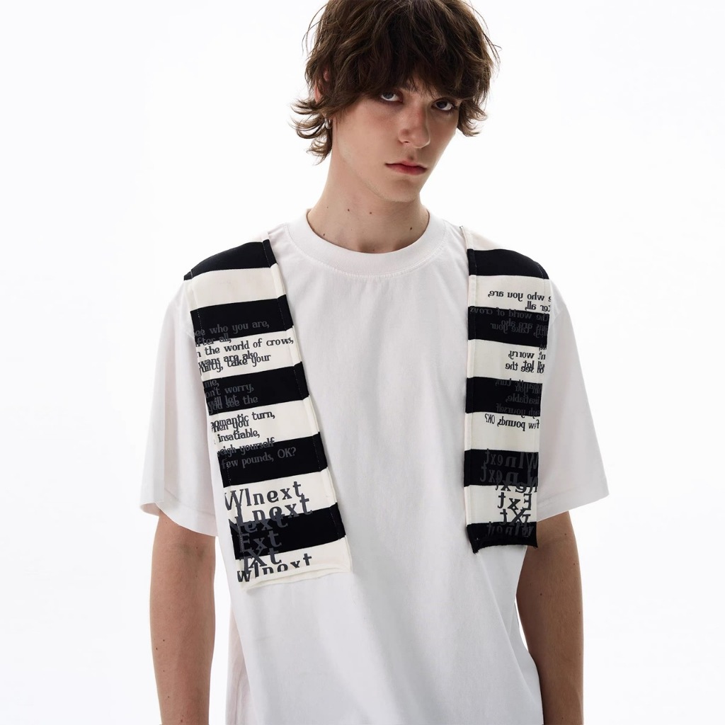 Áo thun Stee Cổ tròn HYDRID PATCH NEXT Localbrand ICVCVNI Unisex Cotton