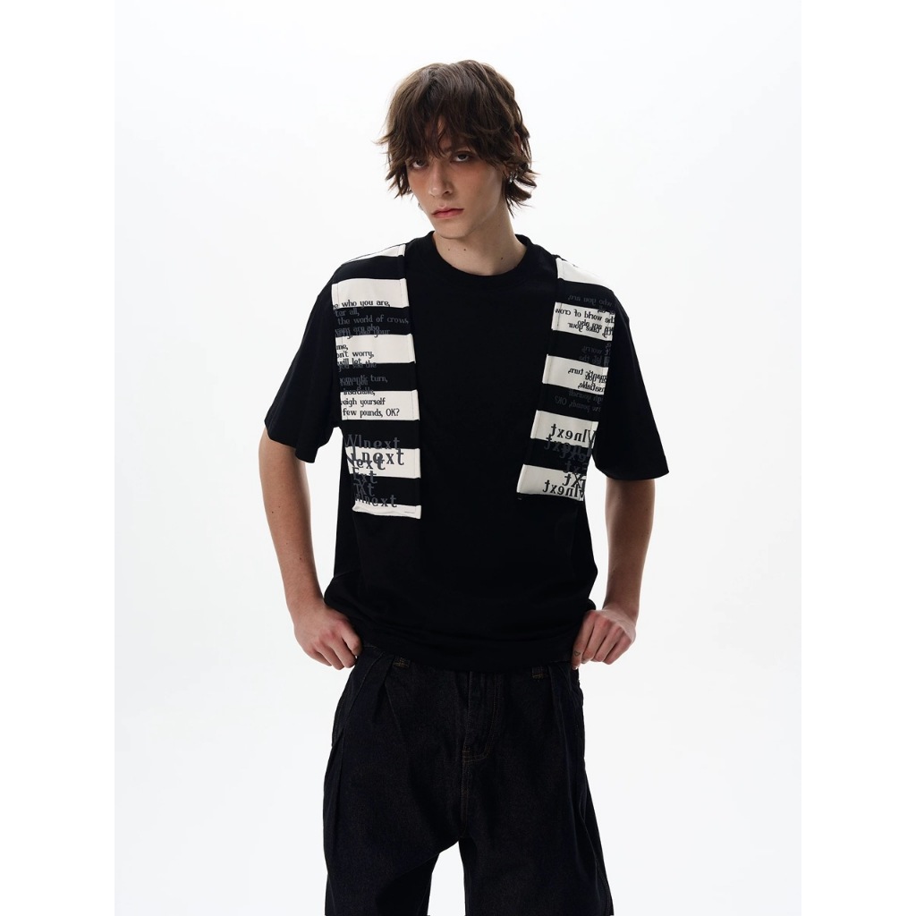 Áo thun Stee Cổ tròn HYDRID PATCH NEXT Localbrand ICVCVNI Unisex Cotton