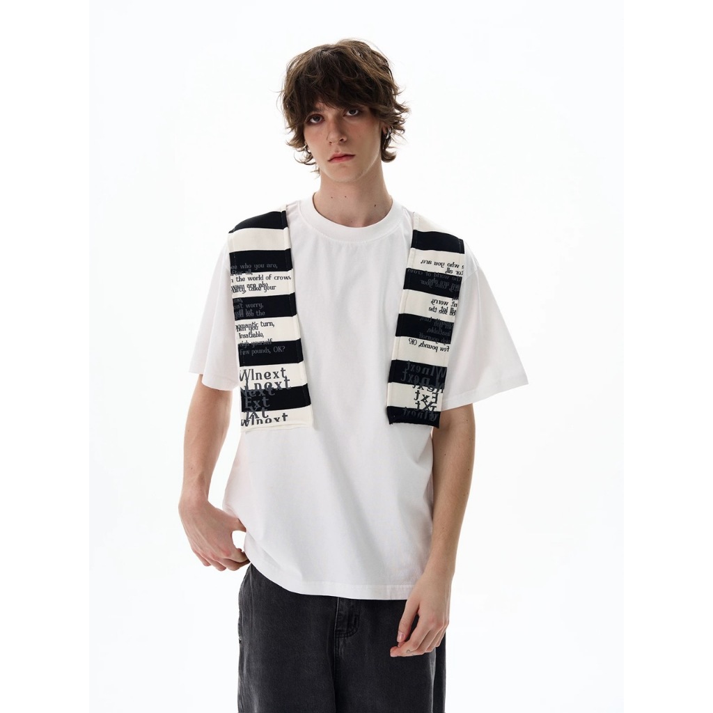 Áo thun Stee Cổ tròn HYDRID PATCH NEXT Localbrand ICVCVNI Unisex Cotton