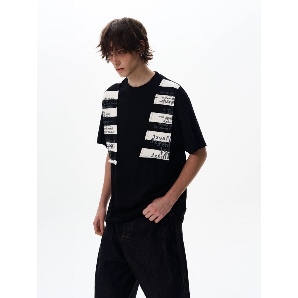 Áo thun Stee Cổ tròn HYDRID PATCH NEXT Localbrand ICVCVNI Unisex Cotton