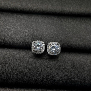 Bông tai nam nữ nụ tròn, nụ vuông đính đá nam nữ size 6mm 8mm 9,5m