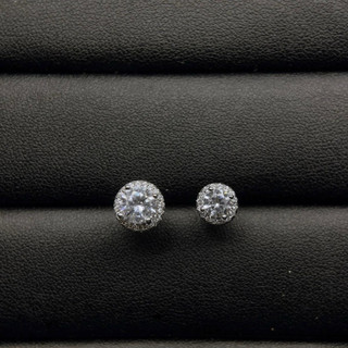 Bông tai nam nữ nụ tròn, nụ vuông đính đá nam nữ size 6mm 8mm 9,5m