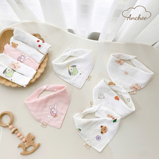 Set 5 yếm xô sợi tre tam giác cho bé Anchee