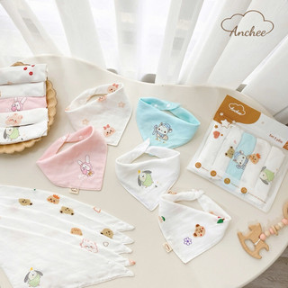 Set 5 yếm xô sợi tre tam giác cho bé Anchee