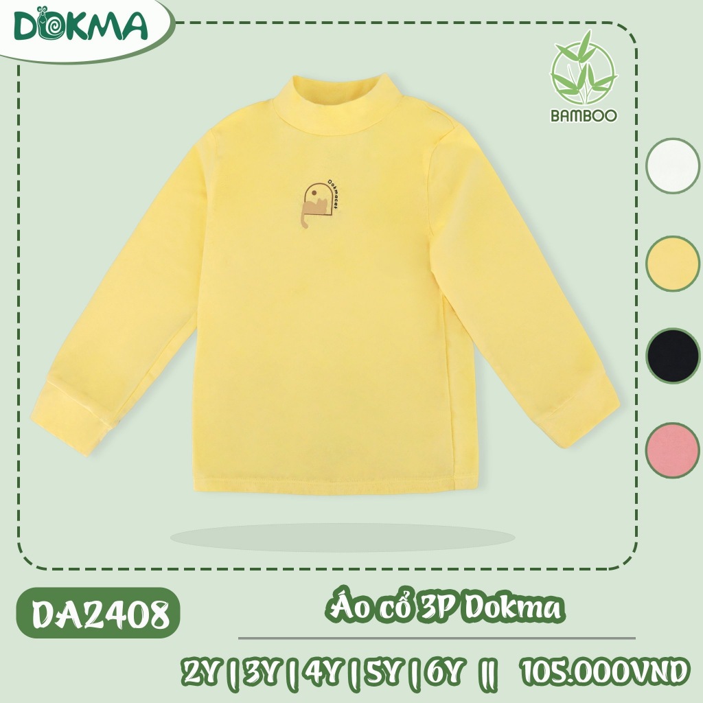 (11-22kg, 2-6Y) Áo Cổ 3 Phân, Áo Mặc Lót Trong Cho Bé DOKMA DA1905 DA3297 DA2408 DA1158