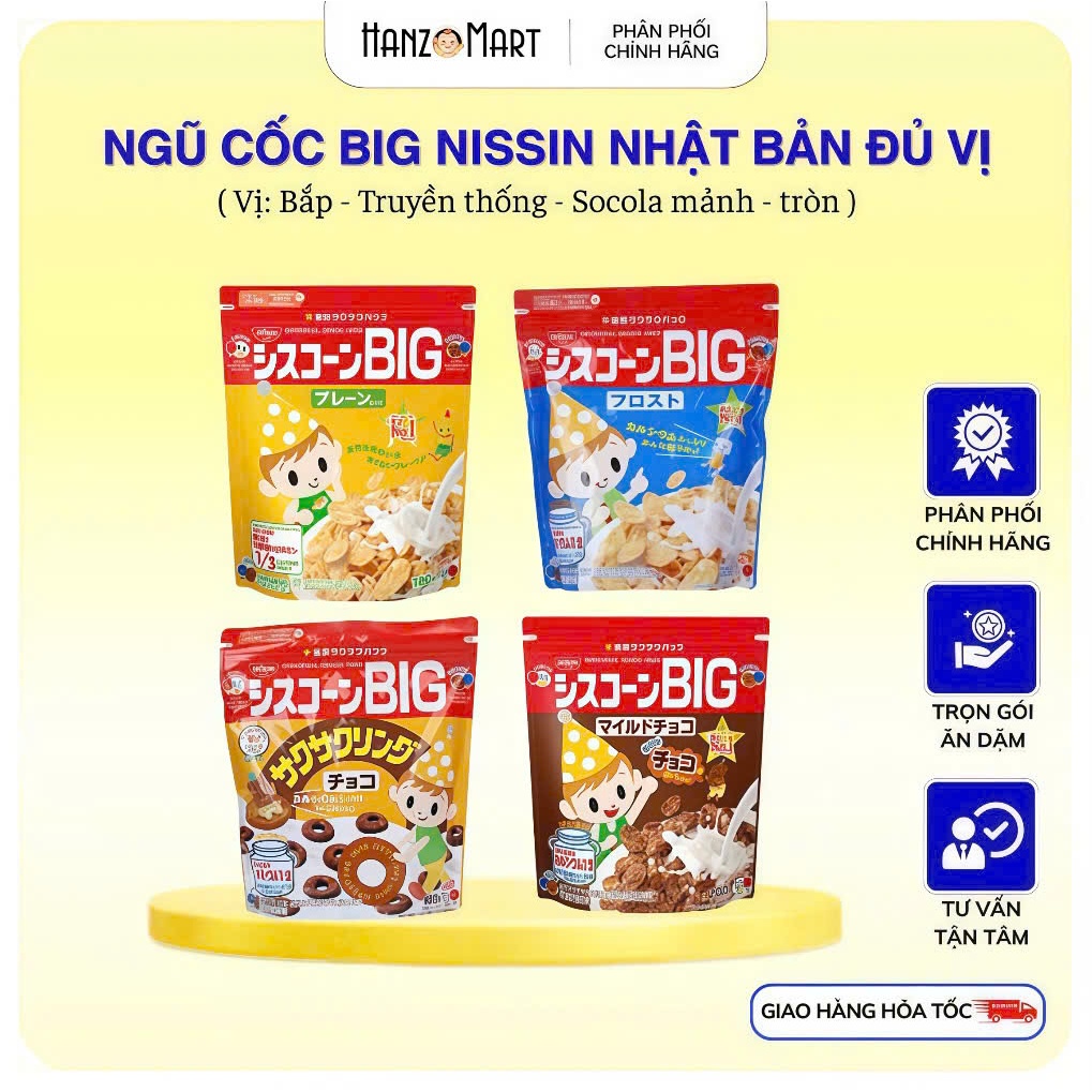 Ngũ cốc ăn sáng cho bé Nhật Bản big