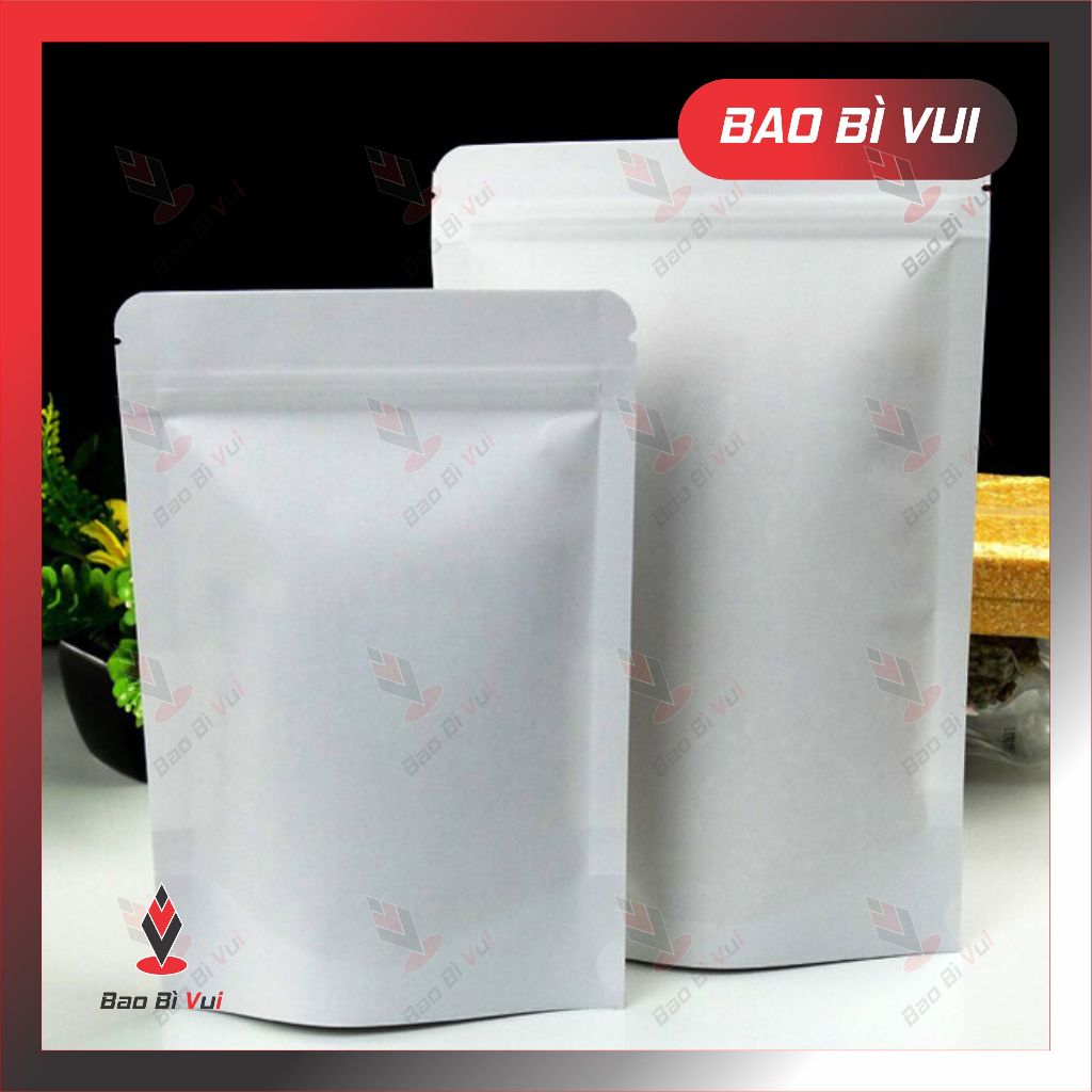 [500g -1kg ] Túi zipper đáy đứng đủ chất liệu/ kích thước - BAO BÌ VUI