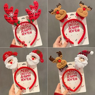 Bờm tóc noel, cài tóc NOEL kim sa lấp lánh giáng sinh cho bạn gái Chồi accessories K460