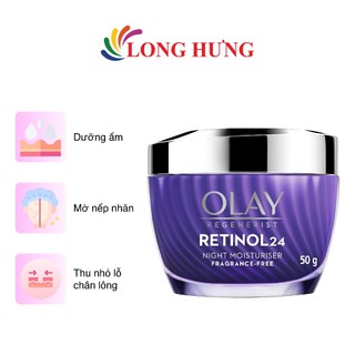 Kem dưỡng trẻ hóa da ban đêm Olay Regenerist Retinol 24 Night Moisturiser (50g)