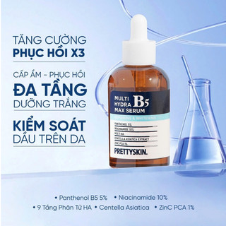 Serum Prettyskin B5 Phục Hồi, Dưỡng Sáng Cho Da Dầu Multi Hydra B5 Max Serum (50ml)