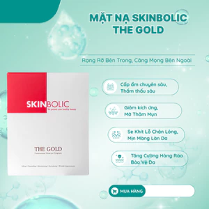 Mặt nạ Skinbobic The Gold - Mặt nạ dưỡng ẩm nâng cơ đa năng giúp da mềm mại và tươi trẻ