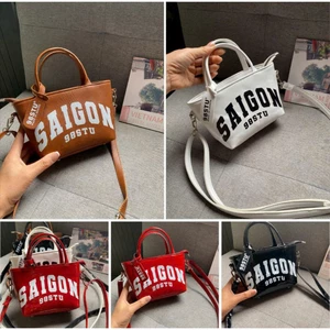 Túi Đeo Chéo Và Cầm Tay Mini SAIGON 98STU Da Bóng Sang Trọng Phong Cách Cá Tính - ST328