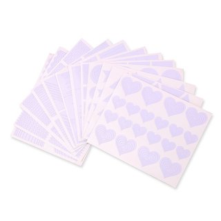 Bộ 12 miếng dán móng tay, miếng dán móng tay họa tiết rỗng