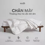 Chăn Mây Sen Đá Home Bedding 220x200 ruột chăn đông hè bông lông vũ nhân tạo Microfiber cao cấp khách sạn 5 sao 2m2 2m — ảnh 2