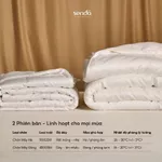 Chăn Mây Sen Đá Home Bedding 220x200 ruột chăn đông hè bông lông vũ nhân tạo Microfiber cao cấp khách sạn 5 sao 2m2 2m — ảnh 8