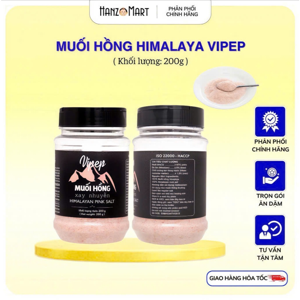 Muối hồng Himalaya cho bé ăn dặm 200g