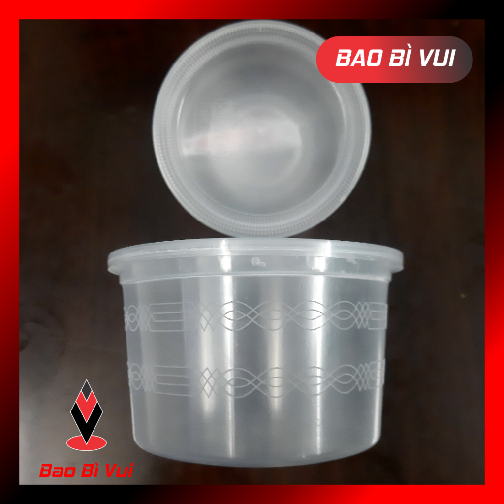 [Lốc 50 cái] Thố nhựa PP  250 / 500/ 750ml - BAO BÌ VUI