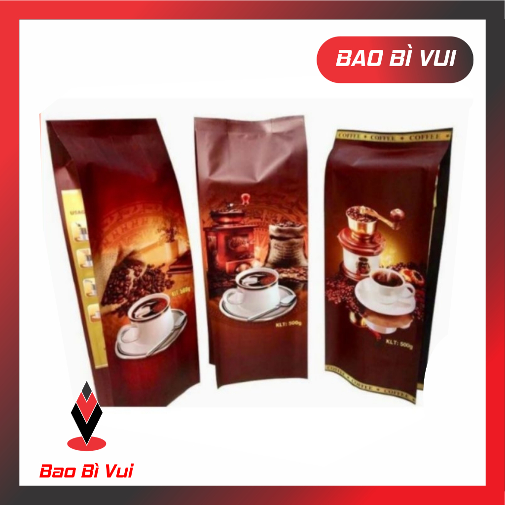 [1KG] Túi cà phê in hình sẵn - nhiều mẫu - BAO BÌ VUI