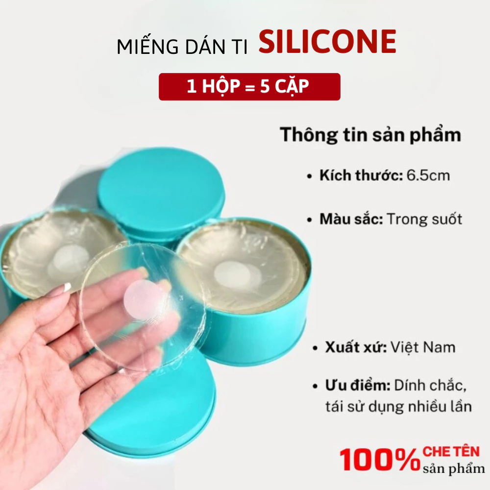 [Peinn] Miếng Dán Ti Silicone Trong Suốt An Toàn Cho Da Không Lộ Viền Tái Sử Dụng Nhiều Lần  475