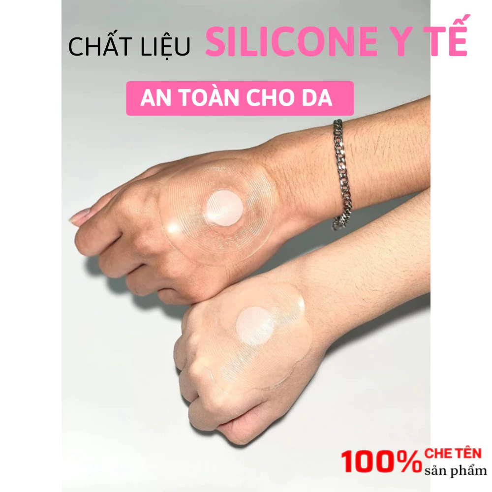 [Peinn] Miếng Dán Ti Silicone Trong Suốt An Toàn Cho Da Không Lộ Viền Tái Sử Dụng Nhiều Lần  475