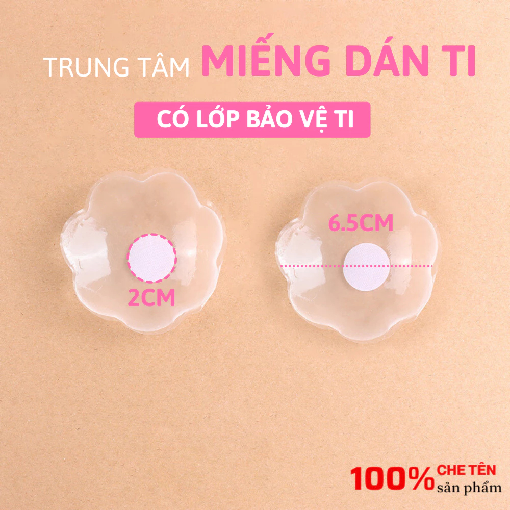 [Peinn] Miếng Dán Ti Silicone Trong Suốt An Toàn Cho Da Không Lộ Viền Tái Sử Dụng Nhiều Lần  475