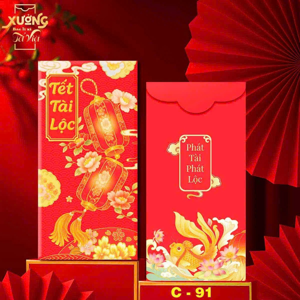 Xấp 10 Bao Lì Xì Sấp 10 Bao Lì Xì Bính Ngọ Hình Con Ngựa 2026 Tết Đỏ PHÚC LỘC THỌ  - Đồ Chơi PUKAPI