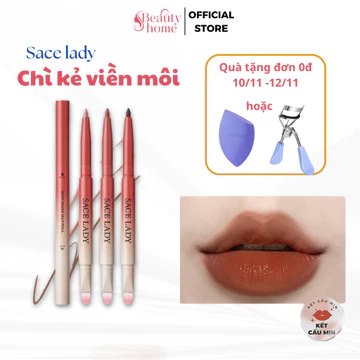 Chì Kẻ Viền Môi Sacelady Kẻ Môi Lì Mịn Môi Đầy Đặn Tươi Tắn Phù Hợp Nhiều Màu Son