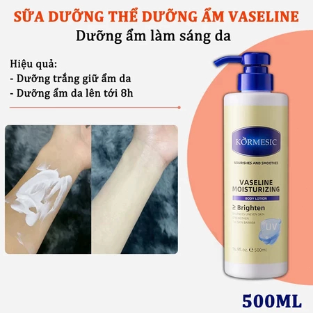 Ô - Sữa Dưỡng Thể Dưỡng Trắng Vaseline Giữ Ẩm Sâu Dưỡng Làm Trắng Da Nhanh 500Ml Phục Hồi Khô Nứt Bảo Vệ Chống Nắng 5...