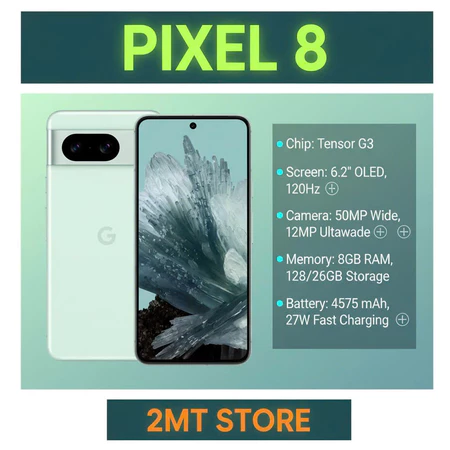 Điện Thoại Google Pixel 8 Quốc Tế Like New 8/128G Tần Số Quét 120hz