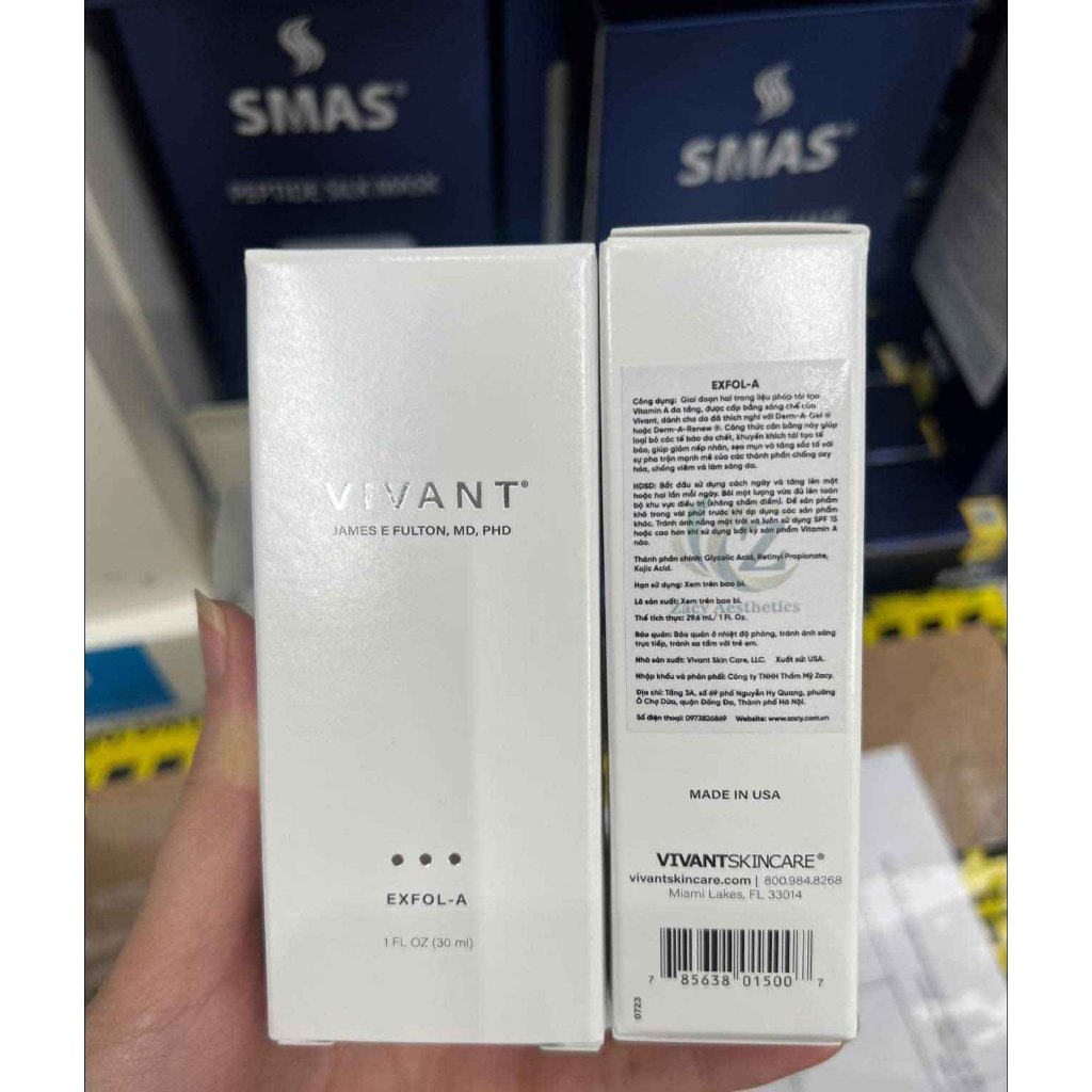 [HÀNG CÔNG TY]Serum Vivant Exfol-A,giảm mụn, giảm nám, giảm nhăn, chống lão hóa 30ML