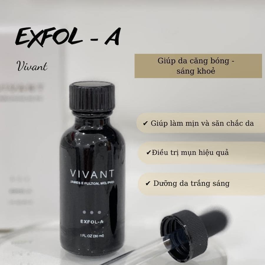 [HÀNG CÔNG TY]Serum Vivant Exfol-A,giảm mụn, giảm nám, giảm nhăn, chống lão hóa 30ML