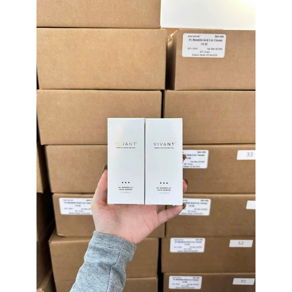 [HÀNG CÔNG TY] Serum VIVANT Skincare 8% Mandelic Acid 3in1 - Giảm Mụn, Mờ Thâm, Chống Lão Hóa