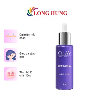 Tinh chất trẻ hóa da ban đêm Olay Regenerist Retinol 24 Night Serum (30ml)